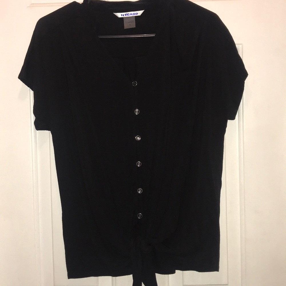 Front tie blouse